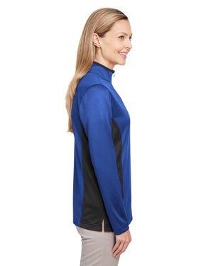 Harriton Ladies' Flash Snag Protection Plus IL Colorblock Quarter-Zip