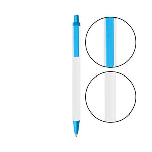 Clear BIC® Clic Stic® Pen - Clear With Blue