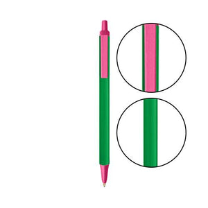 Green BIC® Clic Stic® Pen - Green With Pink