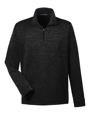 Devon & Jones Men's Newbury Mélange Fleece Quarter-Zip