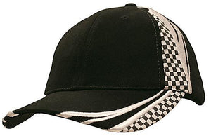 6 Panel Checks & Embroidery Cap - Custom Embroidered -