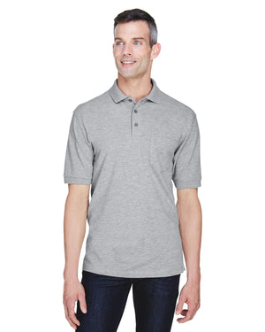 Harriton Men's Easy Blend™ Polo with Pocket