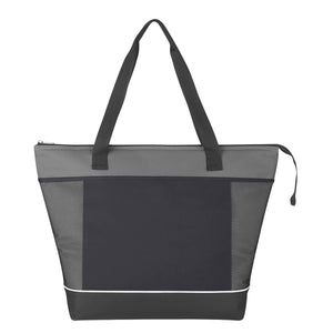 Mega Shopping Kooler Tote Bag (Black With Gray)