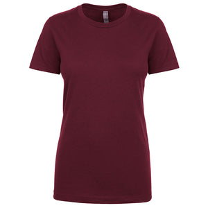 Next Level Ladies' Boyfriend T-Shirt - Maroon