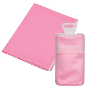 Cooling Towel In Plastic Case - Pink