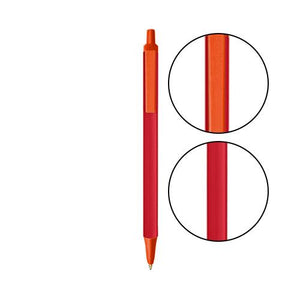 Red BIC® Clic Stic® Pen - Red With Orange