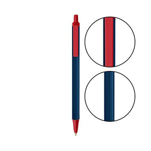 Cobalt BIC® Clic Stic® Pen - Cobalt With Red