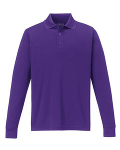 Core 365 Pinnacle Long Sleeve Pique Polo (Men's) AC88192 (CAMPUS Purple)