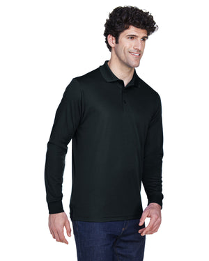 Core365 Men's Tall Pinnacle Performance Long-Sleeve Piqué Polo