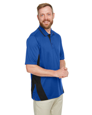 Harriton Men's Tall Flash Snag Protection Plus IL Colorblock Polo