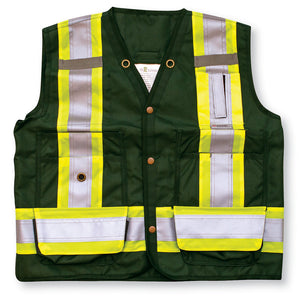 Surveyor Safety Vest - Forest Green