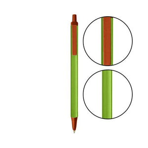 Metallic Green BIC® Clic Stic® Pen - Metallic Green With Metallic Orange