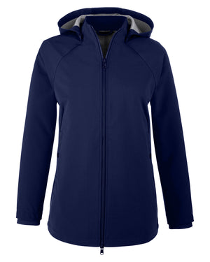 North End Ladies' City Hybrid Soft Shell Hooded Jacket