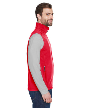 Core365 Men's Cruise Two-Layer Fleece Bonded Soft Shell Vest - Side