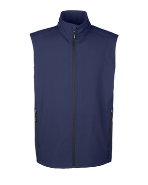 Core365 Men's Cruise Two-Layer Fleece Bonded Soft Shell Vest - Classic Navy