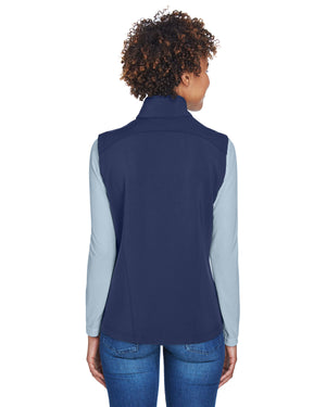 Core365 Ladies' Cruise Two-Layer Fleece Bonded Soft Shell Vest - Back