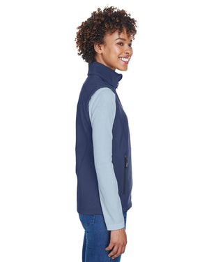 Core365 Ladies' Cruise Two-Layer Fleece Bonded Soft Shell Vest - Side