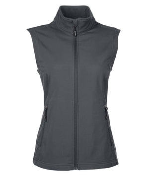 Core365 Ladies' Cruise Two-Layer Fleece Bonded Soft Shell Vest - Carbon