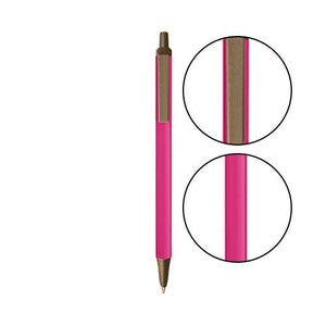 Pink BIC® Clic Stic® Pen - Pink With Metallic Sand