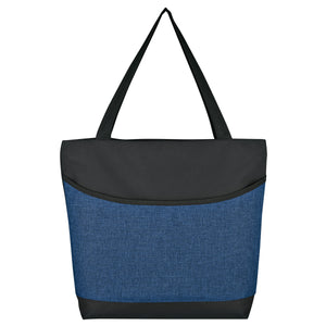 High Line Two-Tone Tote Bag - Black With Blue