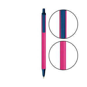 Pink BIC® Clic Stic® Pen - Pink With Cobalt