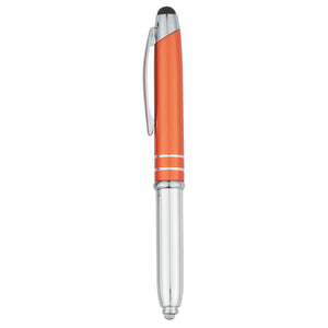 Ballpoint Stylus Pen With Light - Orange