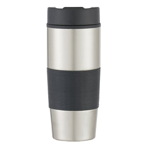 18 Oz. Stainless Steel Gripper Bottle - Silver With Black