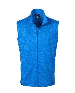 Devon & Jones Men's Newbury Mélange Fleece Vest - French Blue Hthr