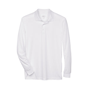 Core 365 Pinnacle Long Sleeve Pique Polo (Men's) AC88192 (White)