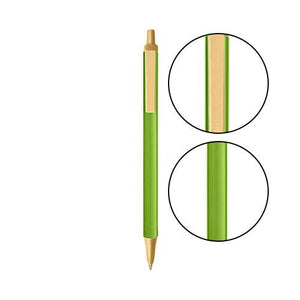 Metallic Green BIC® Clic Stic® Pen - Metallic Green With Cream