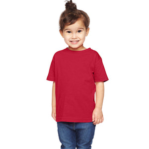 Rabbit Skins Toddler Fine Jersey T-Shirt - Vintage Red