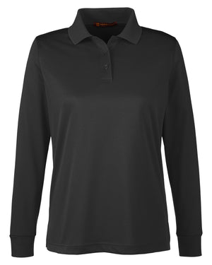 Harriton Ladies' Advantage Snag Protection Plus IL Long Sleeve Polo