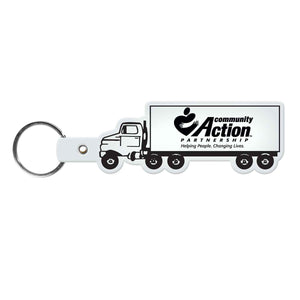 Truck Flexible Key Tag - Translucent Frost White