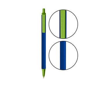 Navy BIC® Clic Stic® Pen - Navy With Metallic Green