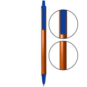 Metallic Orange BIC® Clic Stic® Pen - Metallic Orange With Cobalt