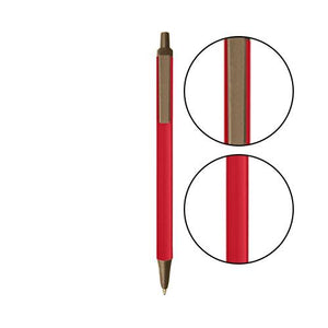 Red BIC® Clic Stic® Pen - Red With Metallic Sand