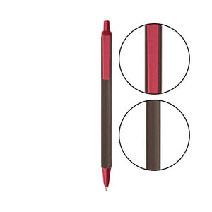 Espresso BIC® Clic Stic® Pen - Espresso With Metallic Red