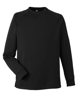 Unisex Fusion ChromaSoft™ Fleece Crew Pullover - Black