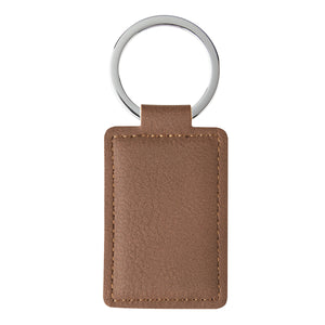 Leatherette Executive Key Tag - Brown