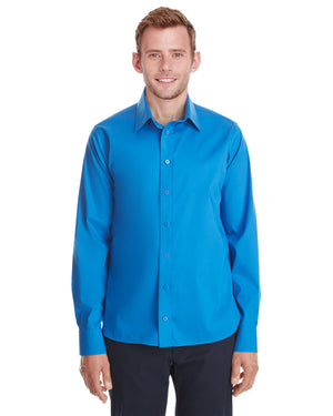 Men's Untucked ™ Crown Collection® Stretch Broadcloth Woven Shirt - French Blue