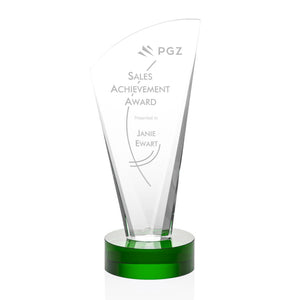 Brampton Award 11" - Clear - Green