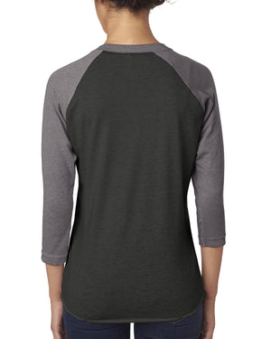 Next Level Apparel Unisex Triblend Three-Quarter Sleeve Raglan