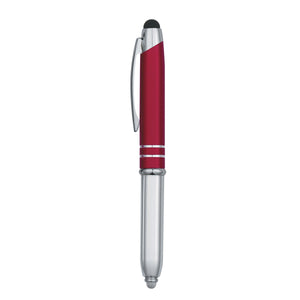 Ballpoint Stylus Pen With Light - Red