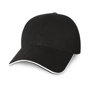 Constructed Mid Weight Brushed Cotton Twill Sandwich Cap