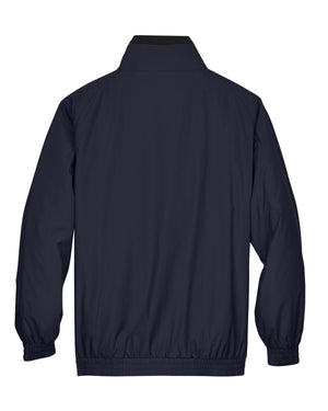 Harriton Adult Fleece-Lined Nylon Jacket - Back