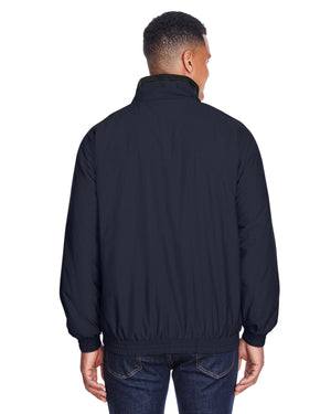 Harriton Adult Fleece-Lined Nylon Jacket - Back