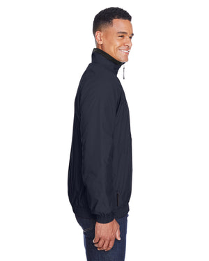 Harriton Adult Fleece-Lined Nylon Jacket - Side