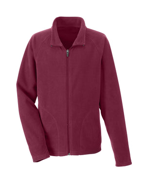 Team 365 Youth Campus Microfleece Jacket - Sport Maroon