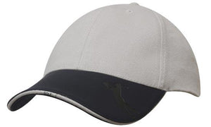 6 Panel BHC Golf Cap Embossed Peak - Custom Embroidered