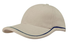 6 Panel BHC Cap with Piping On Crown-Peak - Custom Embroidered